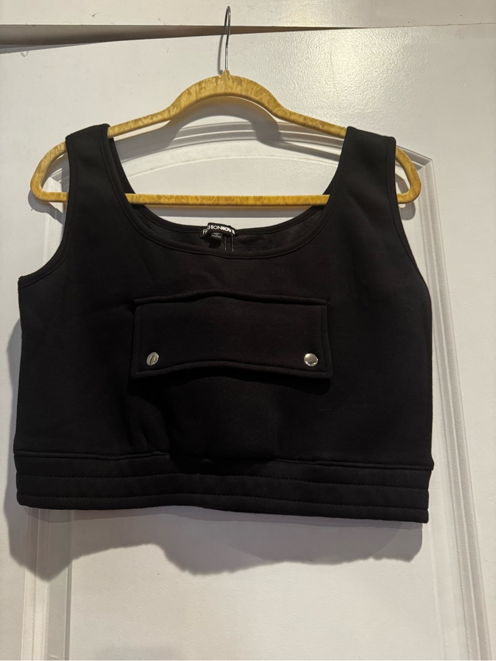 NWT Fashion Nova Put It In Your Pocket Fleece Crop Top XL